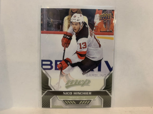 #129 Nico Hischier New Jersey Devils 2020-21 Upper Deck MVP Hockey Card MJ