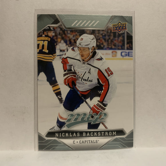 #53 Nicklas Backstrom Washington Capitals 2019-20 Upper Deck MVP Hockey Card KY