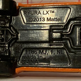 Orange Ryura LX ©2013 Hot Wheels Diecast Car FE