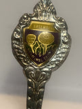 September Michaelmas Daisy Souvenir Spoon