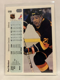 #110 Paul Reinhart Vancouver Canucks 1990-91 Upper Deck Hockey Card NHL