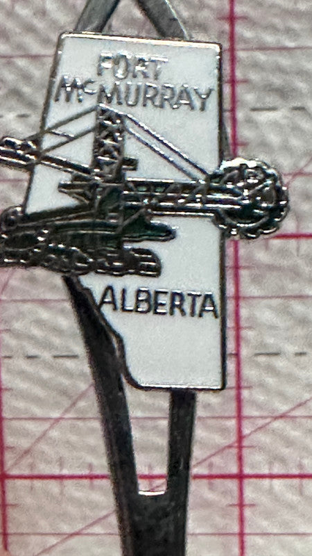 Fort McMurray Alberta Digger  Souvenir Spoon