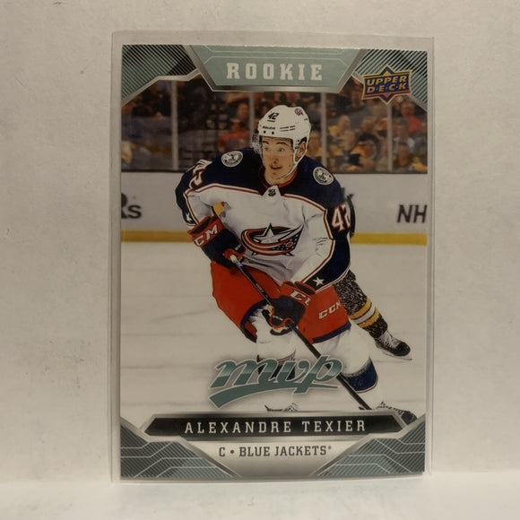 #231 Alexander Texier Rookie Columbus Blue Jackets 2019-20 Upper Deck MVP Hockey Card KZ