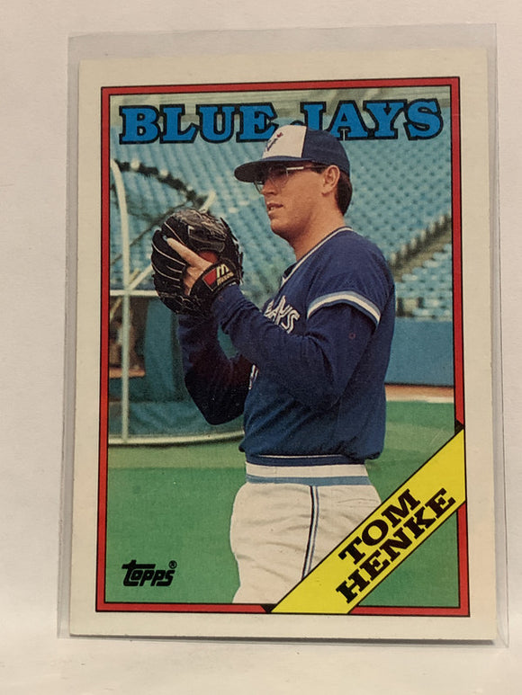 #220 Tom Henke Toronto Blue Jays 1988 Topps Baseball Card MLB