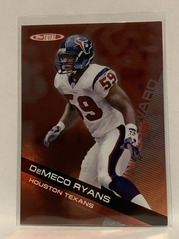 #AW9 Demeco Ryans Rookie Houston Texans 2007 Topps Total Football Card NFL