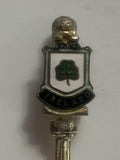 Ireland Green Shamrock Souvenir Spoon