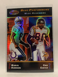 #96 Marvin Harrison Cris Carter Wide Receivers 2000 Bowman's Best Football Card NFL