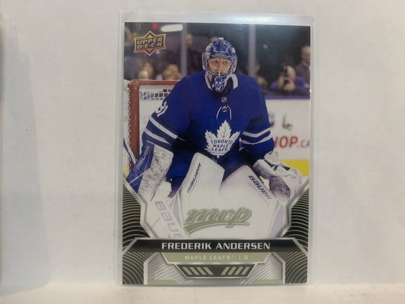#138 Frederik Anderson Toronto Maple Leafs 2020-21 Upper Deck MVP Hockey Card MK