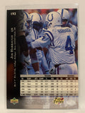 #193 Jim Harbaugh Indianapolis Colts 1996 Upper Deck Football Card NFL