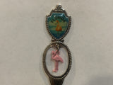 Florida Flamingo Bird Collectable Souvenir Spoon NZ