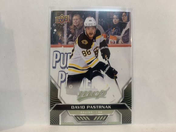 #55 David Pastrnak Boston Bruins 2020-21 Upper Deck MVP Hockey Card MK