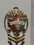 Winnipeg Manitoba Maple Leaf Canada Manitoba Souvenir Spoon