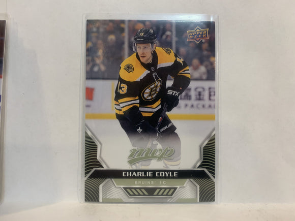 #109 Charlie Coyle Boston Bruins 2020-21 Upper Deck MVP Hockey Card MK