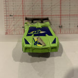 Green Mcdonalds Stock Racer ©2009 Hot Wheels Diecast Car FF