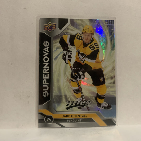 SN-3 Jake Guentzel Supernovas Pittsburgh Pengiuns 2019-20 Upper Deck MVP Hockey Card KZ1