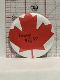 Canadian Maple Leaf Laing Yau Button Pinback