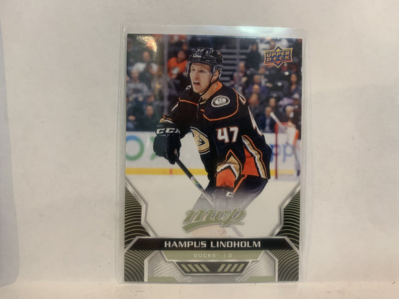 #160 Hampus Lindholm Anaheim Ducks 2020-21 Upper Deck MVP Hockey Card ML
