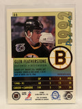 #66 Glen Featherstone Boston Bruins 1991-92 O-Pee-Chee Premier Hockey Card NHL