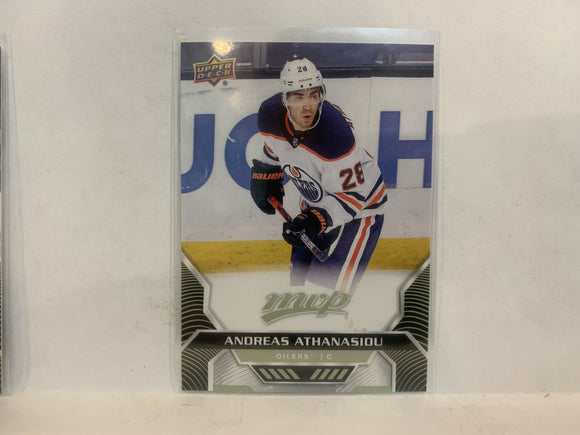 #162 Andreas Athanasiou Edmonton Oilers 2020-21 Upper Deck MVP Hockey Card ML