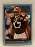 #180 Lawrence Vickers Rookie Cleveland Browns 2006 Bowman Football Card NFL