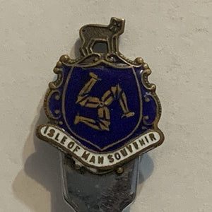 Isle of Man Souvenir Crest Emblem Collectable Souvenir Spoon AO
