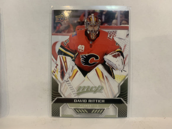 #167 David Rittich Calgary Flames 2020-21 Upper Deck MVP Hockey Card ML