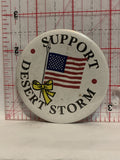 Support Desert Storm Flag Button Pinback