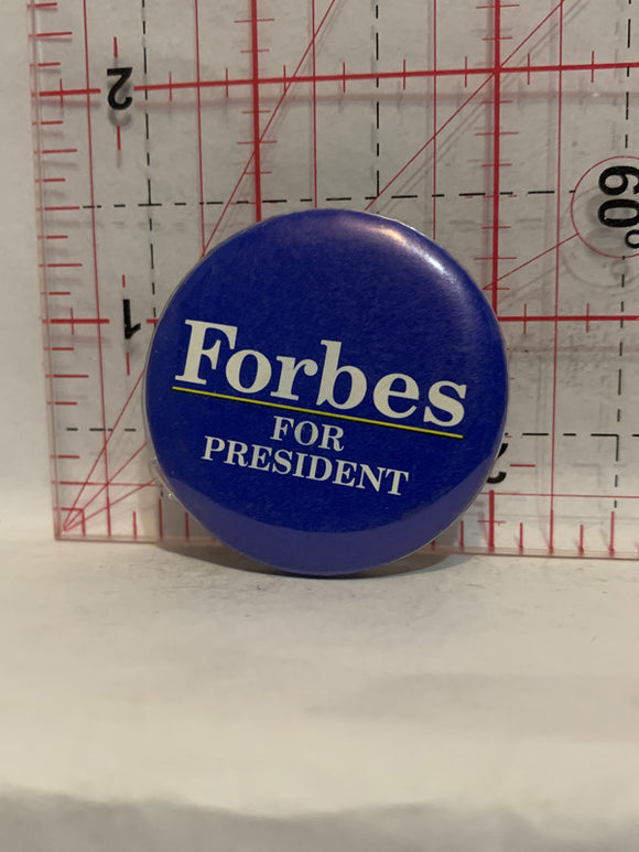 Forbes For President Button Pinback
