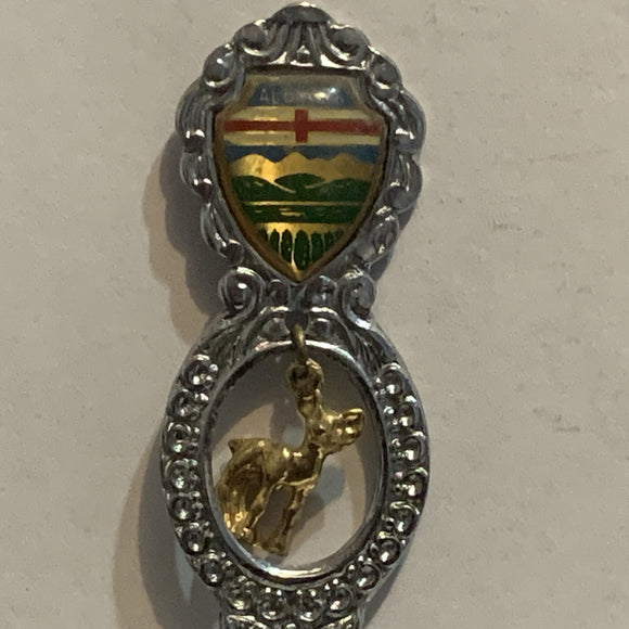 Botha Homecoming 1980 Alberta Deer Collectable Souvenir Spoon AP