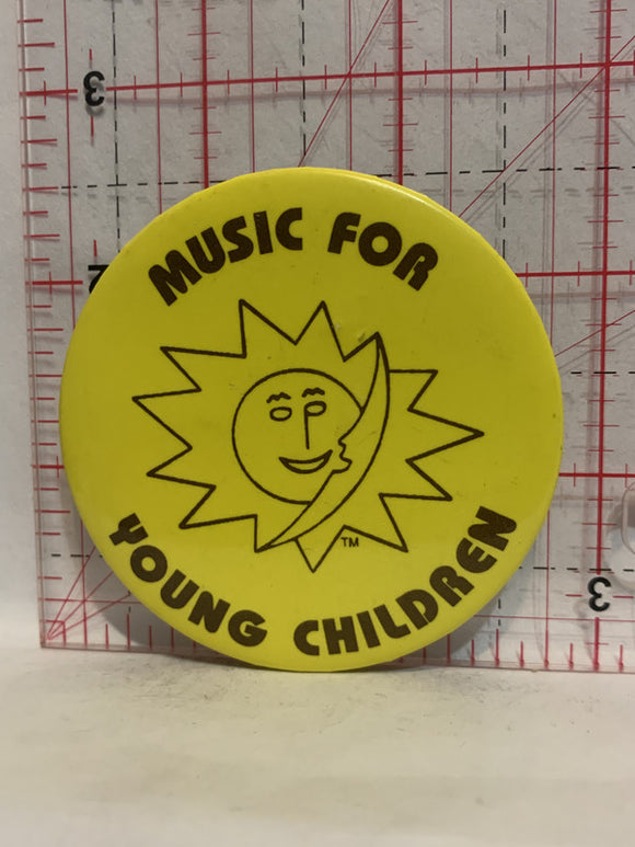 Music for Young Children Sun Moon Mascot Button Pinback