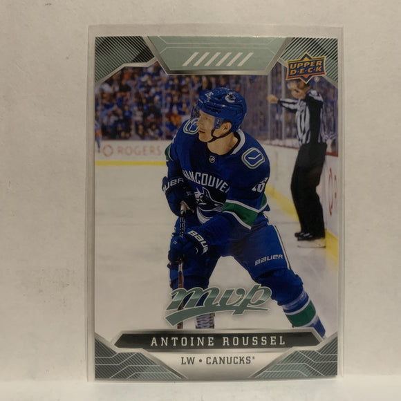 #128 Antoine Roussel Vancouver Canucks 2019-20 Upper Deck MVP Hockey Card KZ2