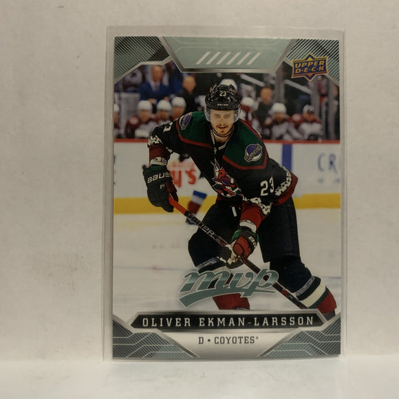 #126 Oliver Ekman-Larsson Arizona Coyotes 2019-20 Upper Deck MVP Hockey Card KZ2