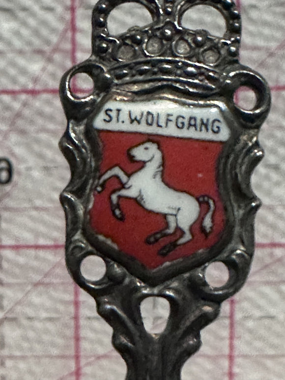 St Wolfgang Austria Horse Crest  Souvenir Spoon