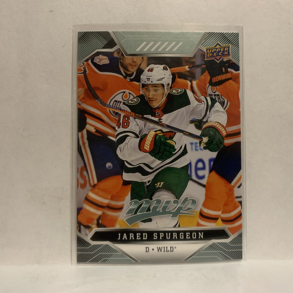 #147 Jared Spurgeon Minnesota Wild 2019-20 Upper Deck MVP Hockey Card KZ2
