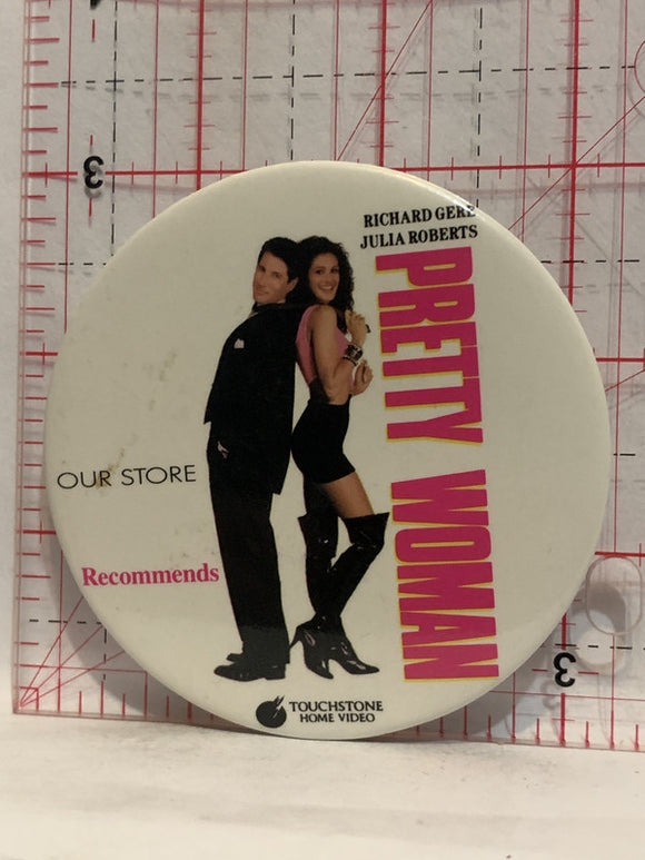 Pretty Woman Movie Poster Button Pinback