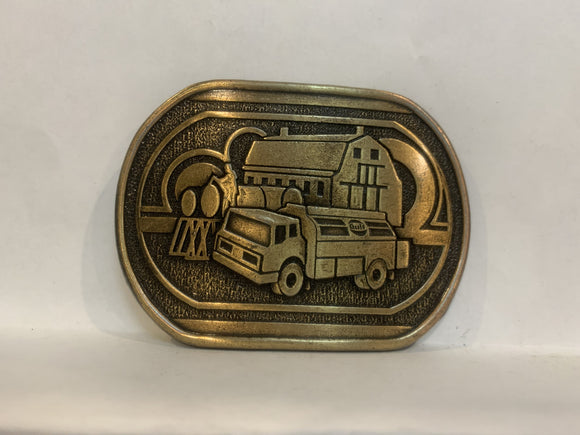 Gulf Oil Agriculture Farm Fuel Belt Buckle AA