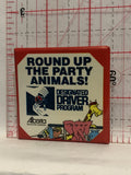 Designated Driver Program Alberta Party Animals Button Pinback