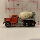 Red Peterbilt Cement Truck ©1979 Hot Wheels Diecast Car FG