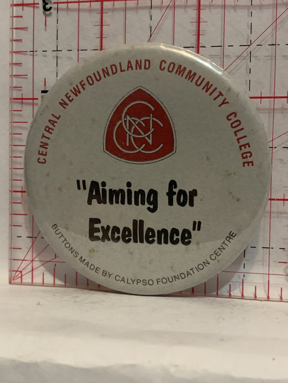 Central Newfoundland Community College Button Pinback