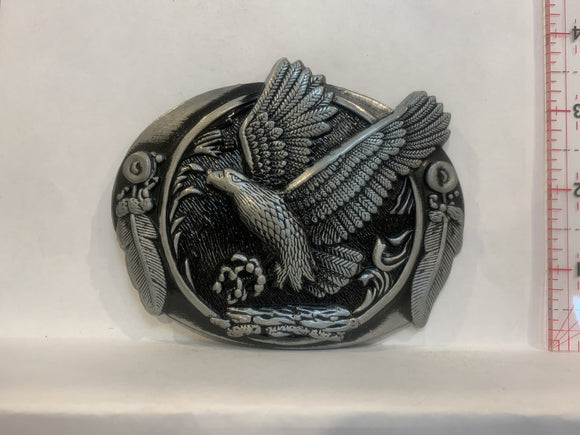 Flying Eagle Feathers Belt Buckle AA