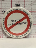 Cal/Pac Annual Conference Ban Sexual Harassment Button Pinback