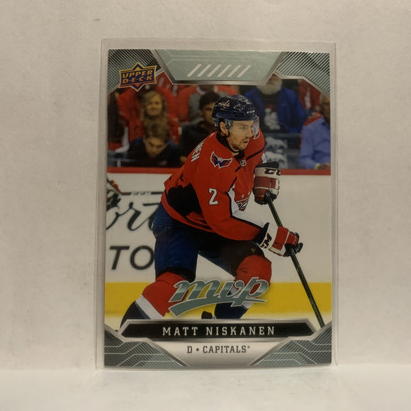#48 Matt Niskanen Washington Capitals 2019-20 Upper Deck MVP Hockey Card KZ2