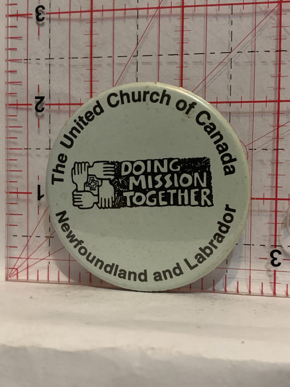 The United Church of Canada Newfoundland and Labrador Button Pinback