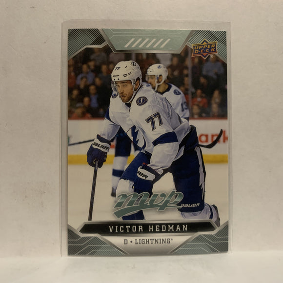 #51 Victor Hedman Tampa Bay Lightining 2019-20 Upper Deck MVP Hockey Card KZ2