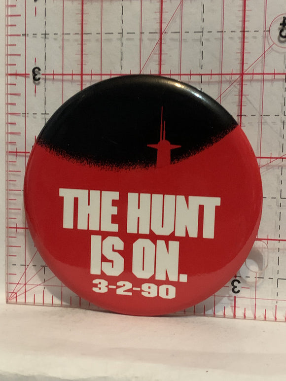 The Hunt is On Movie Poster Button Pinback