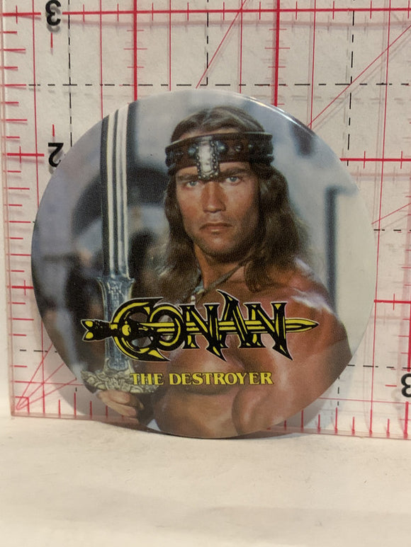 Conan The Destroyer Movie Poster Button Pinback