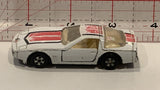 White Corvette Racer Unbranded Toy Diecast Car