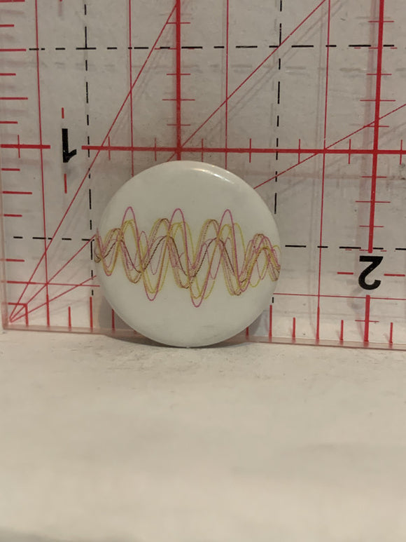 Wavy Lines Button Pinback