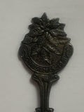 Christmas 1981 Pointsettia Flower Souvenir Spoon