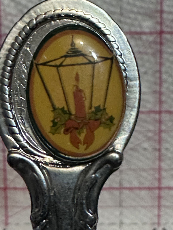 Candle Holly  Souvenir Spoon